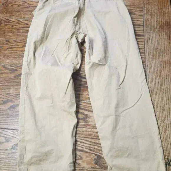 Alex Mil Neil Utility Pant Khaki Tan Tapered High Waist Cotton Preppy SZ 10 - Picture 5 of 5